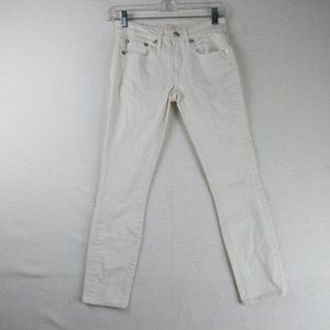 R13 Alison Crop Jeans Size 24 White Riot